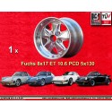 1 wheel Fuchs 8x17 5x130 Porsche 911  911 SC Carrera -1989 turbo -1987 fully polished