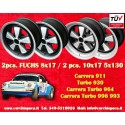 4 Felgen Fuchs 8x17 + 10x17 5x130 Porsche 911  911 SC Carrera -1989 turbo -1987