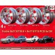 4 pcs. jantes Porsche  Fuchs 8x17 ET10.6 9x17 ET15 5x130 fully polished 911 SC Carrera -1989 turbo -1987