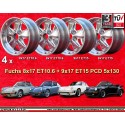4 wheels Fuchs 8x17 + 9x17 5x130 Porsche 911  911 SC Carrera -1989 turbo -1987