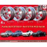 4 llantas Fuchs 8x17 + 9x17 5x130 Porsche 911  911 SC Carrera -1989 turbo -1987