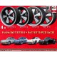 4 pcs. jantes Porsche  Fuchs 8x17 ET10.6 9x17 ET15 5x130 anodized look 911 SC Carrera -1989 turbo -1987