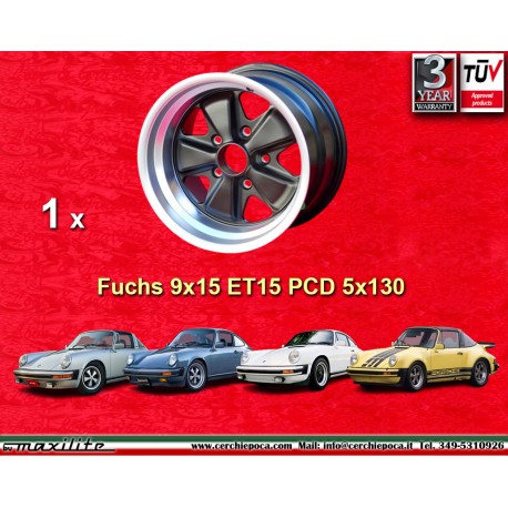 llanta Porsche  Fuchs 8x17 ET10.6 5x130 anodized look 911 SC, Carrera -1989, turbo -1987 arriere