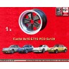 1 wheel Fuchs 9x15 5x130 Porsche 911  911 SC Carrera -1987 matt black/diamond cut