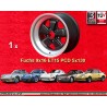 1 wheel Fuchs 9x16 5x130 Porsche 911  911 SC Carrera -1989 turbo -1989 matt black/diamond cut