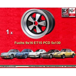 Porsche Fuchs 9x16 ET15 5x130 anodized look 911 SC, Carrera -1989, turbo -1989 cerchio wheel jante felge llanta