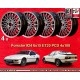 4 uds. llantas Porsche  Turbo 6x15 ET20 4x108 black/polished 924 924S