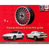 1 Felge X-Spoke 6x15 4x108 Porsche 924  924 924S black/polished