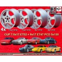 4 wheels Cup 7.5x17 + 9x17 5x130 Porsche Audi 944  944 1987- 944S 944S2 968 928 964 993 996 Boxster 986 Audi RS2