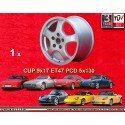 1 cerchio Cup 9x17 ET47 5x130 Porsche 944  silver
