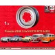1 wheel OE steel 5.5x16 5x205 Volkswagen Porsche 356  356 (a 1963) Volkswagen Beetle Karmann Ghia Bus T1 T2a silver