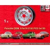 1 wheel OE steel 5.5x15 5x130 Porsche 356C  356C SC Carrera GS 901 911 912 silver
