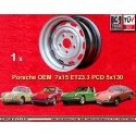 1 Felge OE steel 7x15 5x130 Porsche 356  356 C SC 911 -1969 912 silver