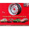 1 wheel OE steel 7x15 5x130 Porsche 356  356 C SC 911 -1969 912 silver