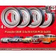 4 llantas OE steel 5.5x16 5x205 Volkswagen Porsche 356  356 (a 1963) Volkswagen Beetle Karmann Ghia Bus T1 T2a silver