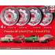 4 pcs. jantes Porsche  Fuchs 4.5x15 ET42 5.5x15 ET42 5x130 silver 356C SC Carrera GS 901 911 912