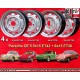4 Felgen OE steel 5.5x15 + 6x15 5x130 Porsche 356C  356C SC Carrera GS 901 911 912