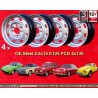 4 cerchi OE steel 5.5x15 ET25 4x130 Volkswagen Porsche 914  silver