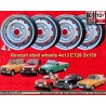 4 llantas OE 4x13 3x130 Renault Renault  Renault 4 GTL 1978-93 4x13 PCD 3x130  ET28 silver silver