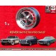 1 wheel XJS 6x15 5x127 Jensen Rover P5  P5 P6 Interceptor anthracite/diamond cut