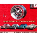 1 llanta XJS 6x15 5x120.65 Jaguar XJ6  XJ6 12 serie 1-3 XJS anthracite/diamond cut