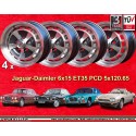 4 cerchi XJS 6x15 ET35 5x120.65 Jaguar XJ6  anthracite/diamond cut