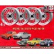 Ford WCHE 7x15 ET5 4x108 silver/diamond cut Escort Mk1-2, Capri, Cortina, Taunus TC cerchi wheels jantes felgen llantas