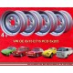 4 Felgen OE 8x15 4x130 Volkswagen VW 1968-79 8x15  PCD 4x130 ET15  silver. silver