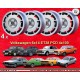 4 Felgen GTI 6x14 4x100 Volkswagen BMW Opel VW  VW 6x14   PCD 4x100  ET38  ABE  mat. matt/black