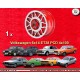1 cerchio GTI 6x14 ET38 4x100 Volkswagen BMW Opel VW  alloy/red