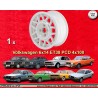 1 cerchio GTI 6x14 ET38 4x100 Volkswagen BMW Opel VW  alloy/white