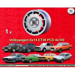 4 pieces jantes Volkswagen 6x14 Golf GTI Jetta Passat Scirocco