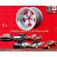 1 wheel Penta 12x15 5x108 Lancia Ferrari Ferrari 308GTB Lancia Stratos group 4 silver/diamond cut