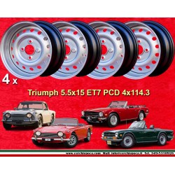 4 cerchi OE 5.5x15 ET1 4x114.3 Triumph Triumph  silver