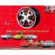 1 jante Baby Fuchs 5.5x15 4x130 Volkswagen Porsche 914-4  914-4 VW Beetle 1968-- Karmann Ghia Typ 34 black/diamond cut
