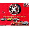 1 Felge Baby Fuchs 5.5x15 4x130 Volkswagen Porsche 914-4  914-4 VW Beetle 1968-- Karmann Ghia Typ 34 black/diamond cut