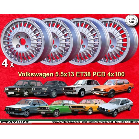 4 uds llantas Volkswagen 5.5x13 Golf GTI Jetta Passat Scirocco