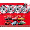 4 cerchi Jupiter 5.5x13 ET23 4x130 Skoda MB1000  silver