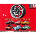 1 jante Jupiter 5.5x13 4x130 Skoda MB1000  MB1000 MB1100 105 110 120 130 black/polished