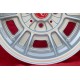 Fiat Cromodora CD80  8x13 ET-3 4x98 silver 124 Spider, Coupe cerchi wheels jantes llantas felgen