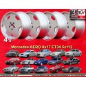 4 wheels Aero 8x17 5x112 Mercedes 124  124 129 140 201 202 203 204 208 207 209 210 211 212 170 171 HO silver/diamond cut