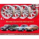 4 llantas Minilite 5.5x15 4x114.3 Saab 90  90 99 early 900 silver/diamond cut
