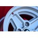 4 llantas RS 7x13 4x108 Ford Escort Mk1-2 Capri Cortina silver