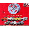 1 Felge RS 7x13 4x108 Ford Escort  Escort Mk1-2 Capri Cortina silver