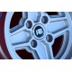 1 cerchio RS 7x13 4x108 Ford Escort Mk1-2 Capri Cortina silver
