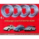 4 llantas OE 4.5x15 5x205 Volkswagen VW 1950-67 4.5x15  PCD 5x205  ET25  ABE  silver.D silver