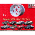 1 cerchio Aero 3 10x17 ET17 5x112 Mercedes 124  silver/diamond cut