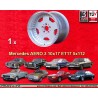 1 jante Aero 3 10x17 5x112 Mercedes 124  124 107 126 129 E500 silver/diamond cut