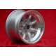 BMW Minilite 8x13 ET-6 4x100 silver/diamond cut 1502-2002 tii, 3 E21 only back axle cerchio wheel jante llanta Felge