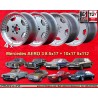 4 wheels Aero 3 8.5x17 + 10x17 5x112 Mercedes 124  124 E500 129 